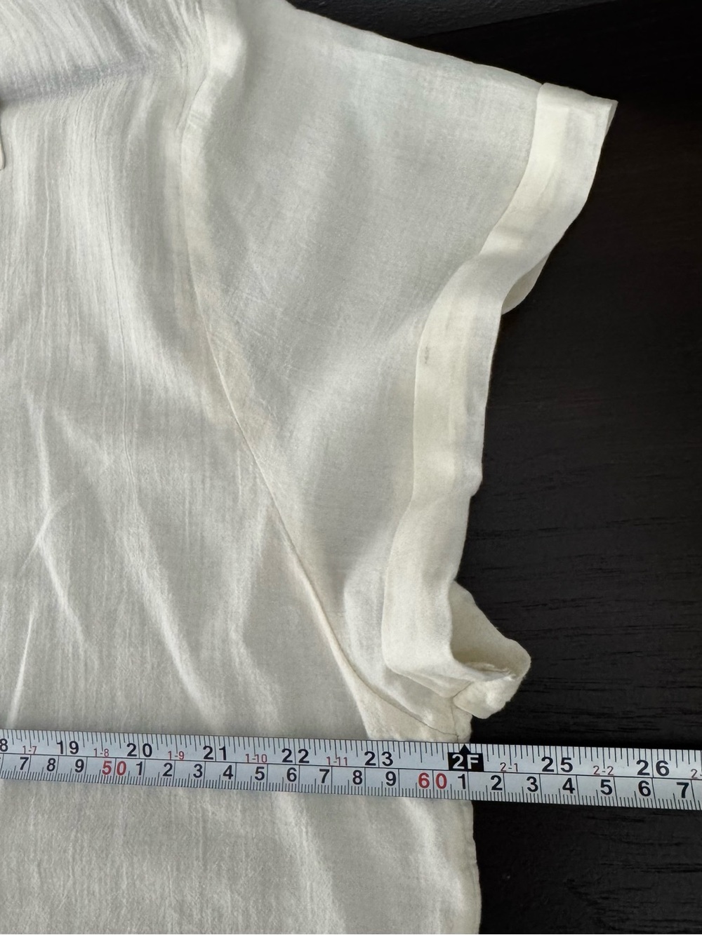 CALIA Carrie Underwood Cream Cotton Gauze ShortSleeve Tunic Button Down Shirt XL - Picture 7 of 9